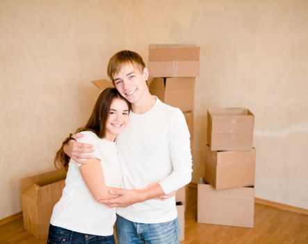 Loading furniture into a moving truck in Roehampton