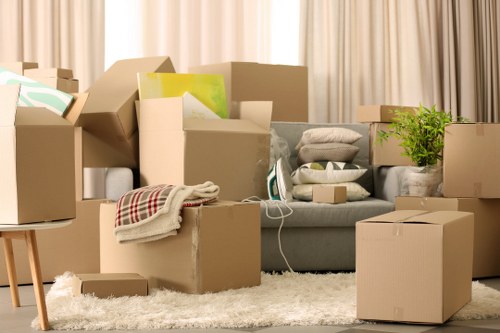 Local movers handling access challenges during a Roehampton business relocation