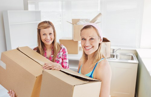 Household moving checklist and prepared boxes for a Roehampton move