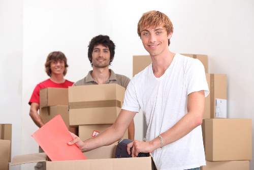 Reusable furniture and charity donation items prepared for collection